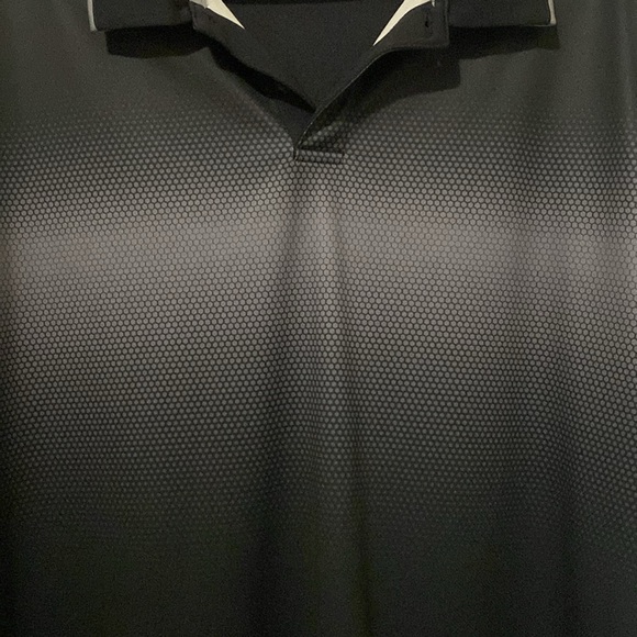 MENS Greg Norman Black Ombré Five Iron Play Dry Polo - Picture 6 of 6